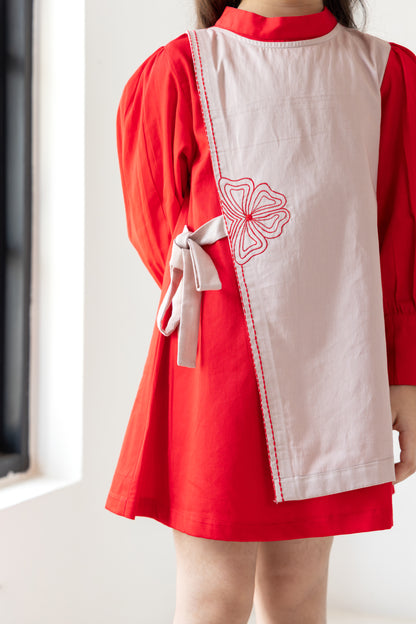 Red Overlay Dress