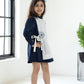Navy Overlay Dress