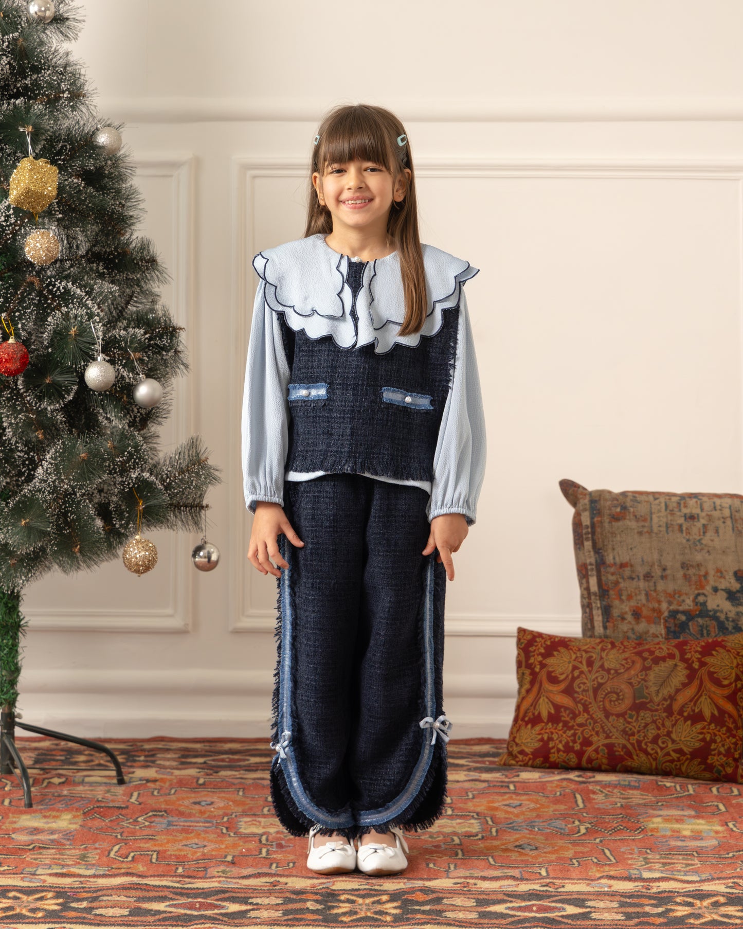 Overlay Tweed Coord Set