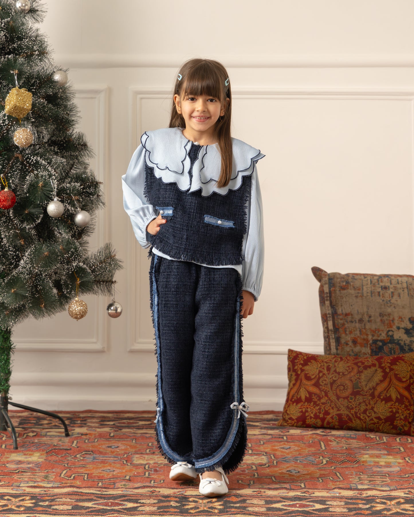 Overlay Tweed Coord Set