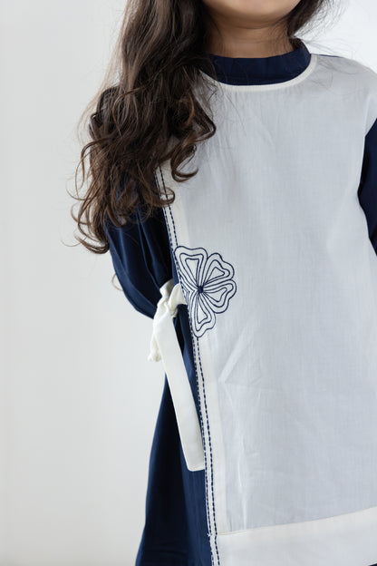 Navy Overlay Dress