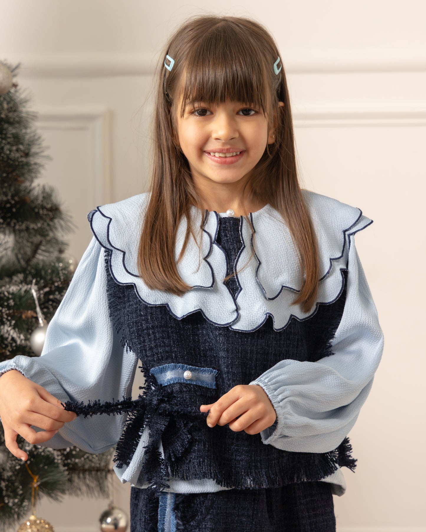 Overlay Tweed Coord Set