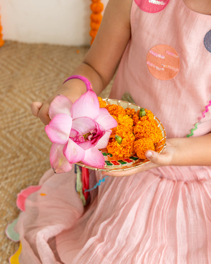Blush Polka Lehenga Set