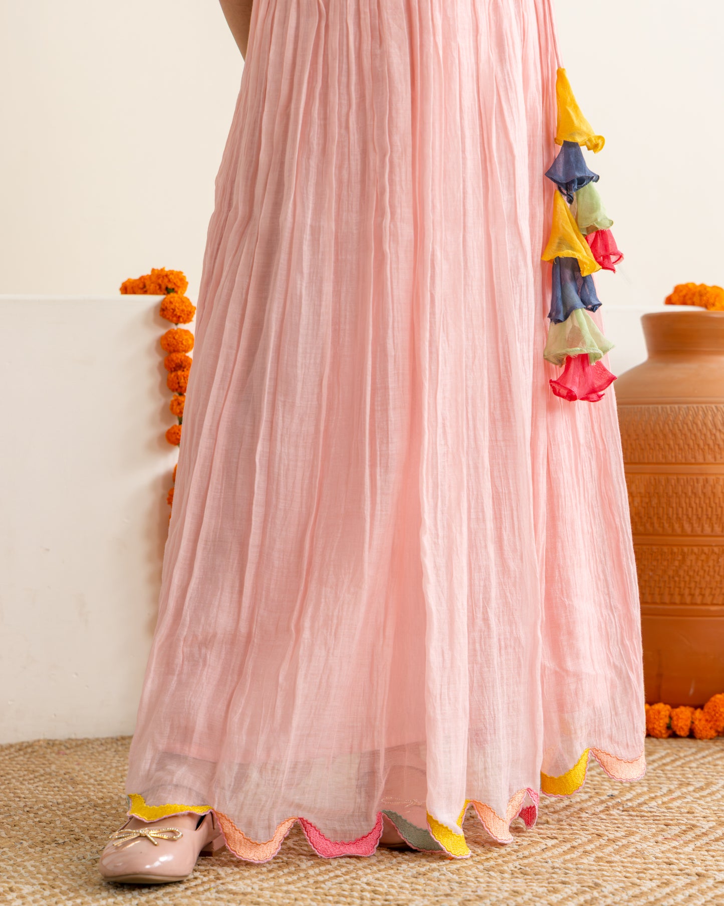 Blush Polka Lehenga Set