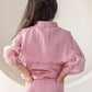 Blush Pink Scalloped Embroidered Coord Set