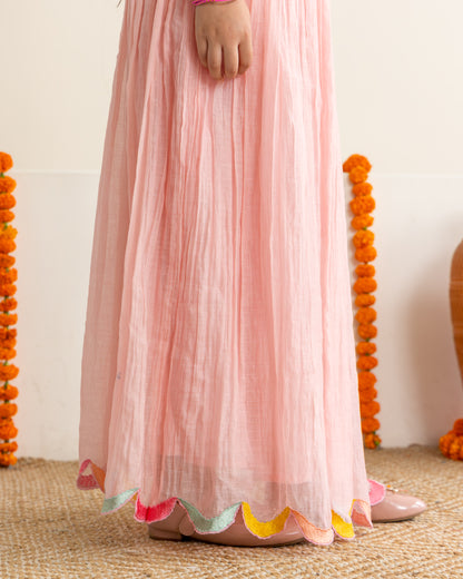 Blush Polka Lehenga Set