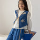 Blue Palms Waistcoat Co-ord Set