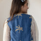 Blue Palms Waistcoat Co-ord Set