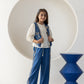 Blue Palms Waistcoat Co-ord Set