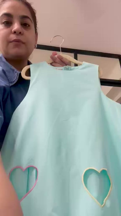 Sea Blue Heart Dress