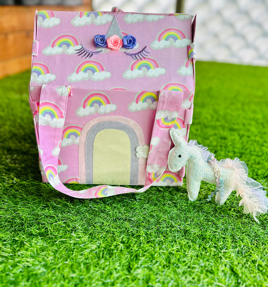 Unicorn Travel-Friendly Dollhouse