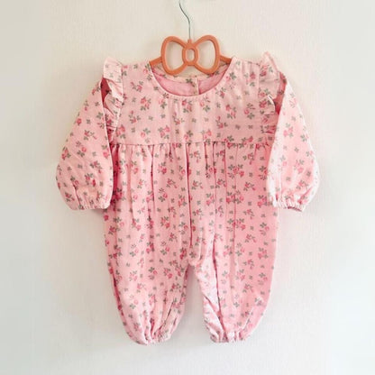 Pink Rose Romper Set With Mimi Bunny Doll - RISA DREAMWORLD